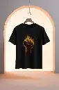 Fire Hand Printed T-Shirt